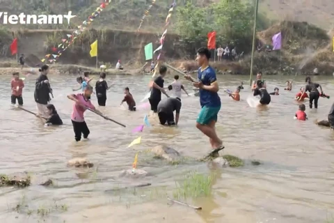 奠边省老族同胞泼水节 – 共同感受泼天的欢乐