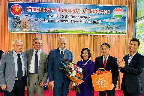 At the event held in Budapest, Hungary, to mark the 49th anniversary of the liberation of the South and the national reunification (Photo: baoquocte.vn)