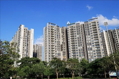 An apartment complex near the centre of Binh Chanh district, HCM City. (Photo: VNA)