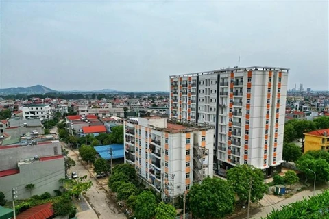 A social housing complex in Bac Giang city. (Photo: VNA)