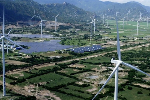 A power project in operation in Ninh Thuan province. (Photo: VNA)