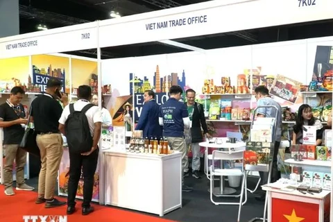 The pavilion of the Vietnam Trade Office at the 2024 Malaysia International Halal Showcase. (Photo: VNA)