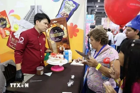 El stand de Tan Nhat Huong en la 17ª edición del MEXIPAN en Ciudad de México. (Foto: VNA)