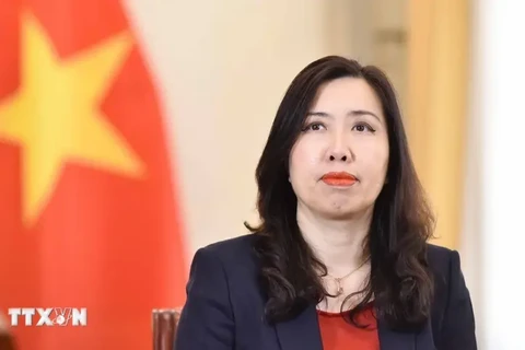 La vice-ministre des Affaires étrangères (AE), Lê Thi Thu Hang, également présidente du Comité d'État chargé des Vietnamiens résidant à l'étranger. Photo: VNA