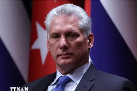 Le président cubain Miguel Díaz-Canel. Photo: AFP/VNA