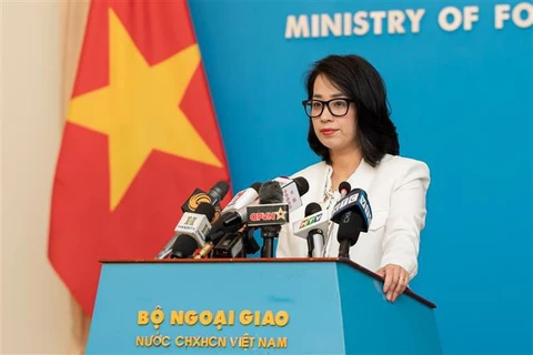 Spokeswoman of the Ministry of Foreign Affairs Pham Thu Hang. (Photo: VNA)