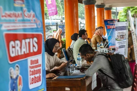 A job fair in Pandeglang square in Banten (Photo: jakartaglobe.id)