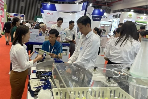 Innovations on display at the 9th International Livestock, Dairy, Meat Processing, and Aquaculture Exposition being held in HCM City from May 29 to 31. (Photo: VNA)