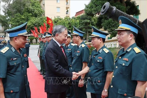 President To Lam and ADAF leaders (Photo: VNA)