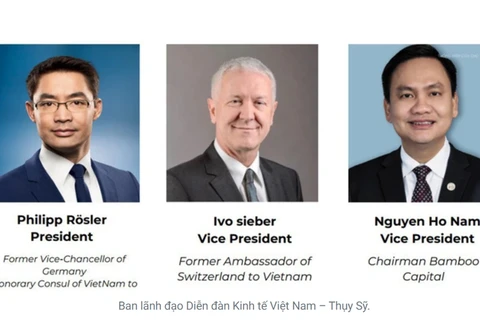 Leaders of Swiss-Vietnamese Economic Forum. (Photo: VNA)