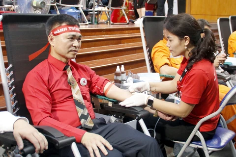 At a blood donation event. (Photo: VNA)