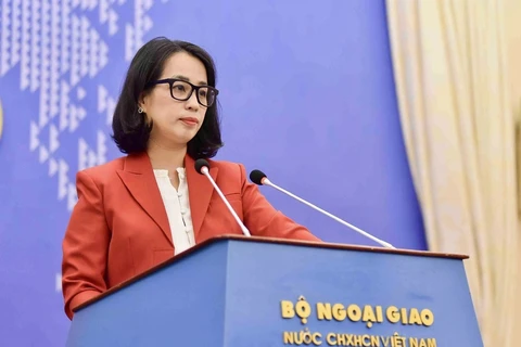 Spokeswoman of the Ministry of Foreign Affairs Pham Thu Hang. (Photo: VNA)