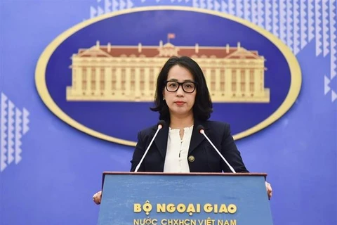 Spokesperson of the Vietnamese Ministry of Foreign Affairs Pham Thu Hang. (Photo: VNA)