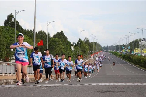 Runners at the events (Photo: VNA)