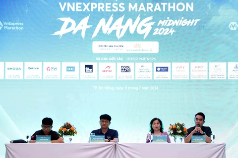 At the presss conference on VNExpress Marathon Da Nang Midnight on July 11. (Photo: VNA)