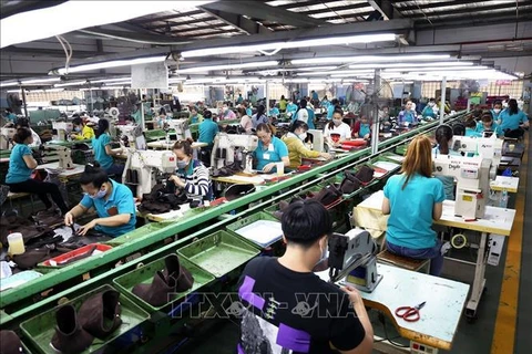 At an apparel factory in Ho Chi Minh City (Photo: VNA)