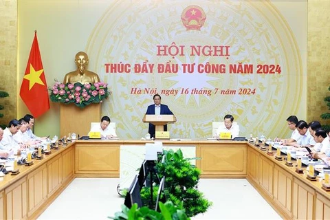 Prime Minister Pham Minh Chinh addresses the conference. (Photo: VNA)