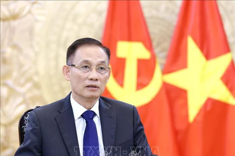 Secretary of the Party Central Committee and head of the committee’s Commission for External Relations Le Hoai Trung (Photo: VNA)