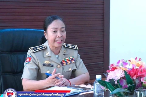 Deputy General Secretary of the National Authority for Combating Drugs of Cambodia, General Chey Beaupha. (Photo: VNA)