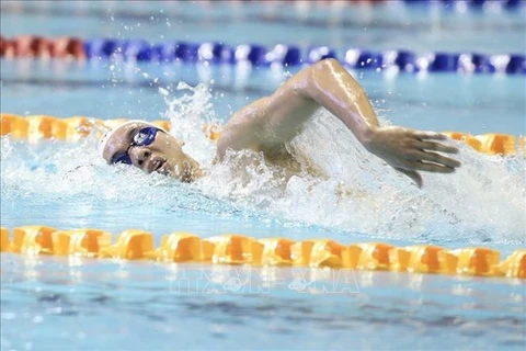 Vietnamese swimmer Nguyen Huy Hoang (Photo: VNA)