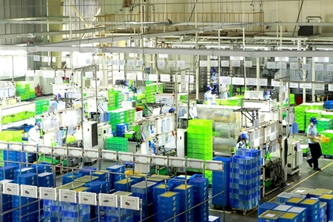 A production line of Ohashi Tekko Vietnam Company in Vinh Phuc province. (Photo: VNA)