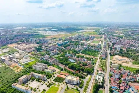 Improved transport infrastructure helps real estate in Thuong Tin district welcome investment waves. (Photo: Truong Son Land)