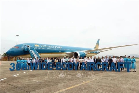 Vietnam Airlines receives its fifth Boeing 787-10 on July 31, making it the 30th wide-body aircraft in the national flag carrier's fleet. (Photo: VNA)