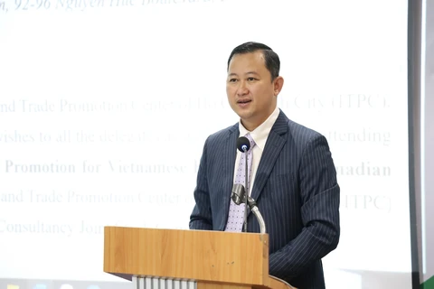 Tran Phu Lu, Director of the Investment and Trade Promotion Centre of Ho Chi Minh City, speaks at the event (Photo: VNA)