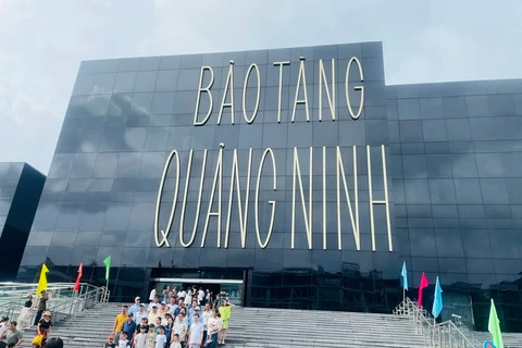 The unique and impressive architecture of the Quang Ninh Museum. (Photo: VietnamPlus)