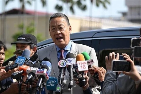 Thai Prime Minister Srettha Thavisin in Bangkok on August 14, 2024. (Photo: Getty Images/VNA) 