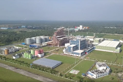 PT Unilever Oleochemical Indonesia's (UOI) factory sits surrounded by palm oil plants in the Sei Mangkei Special Economic Zone (SEZ), North Sumatra. (Photo: The Jakarta Post)