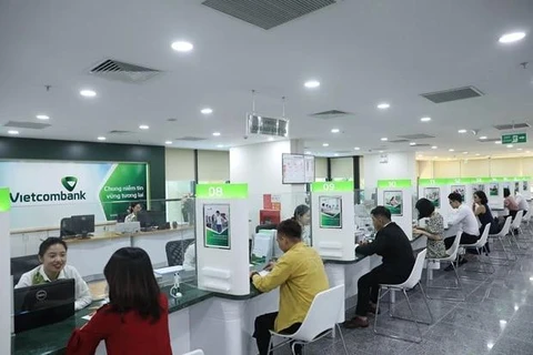 A transaction office of Vietcombank (Photo: VNA)