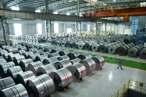 India has initiated an anti-dumping investigation into certain steel products originating from Vietnam. (Photo: VNA)