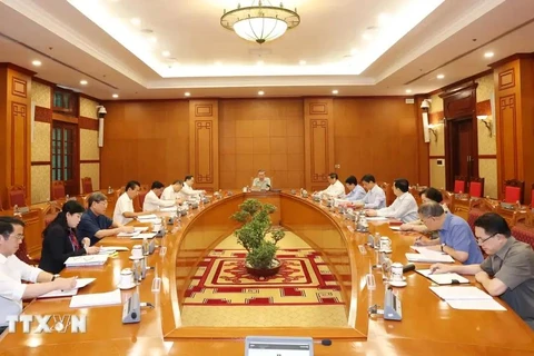 At the second meeting of the sub-committee in charge of the personnel work for the 14th National Party Congress (Photo: VNA)