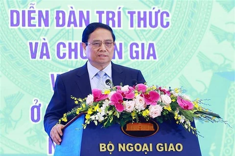 Prime Minister Pham Minh Chinh addresses the event (Photo: VNA)