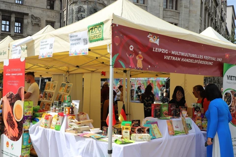 Vietnam pavilion at the Germany’s Leipzig cultural exchange week. (Photo: VNA)