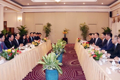 An overview of the reception in Ho Chi Minh City on August 27 (Photo: VNA)