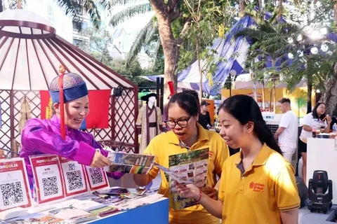 The Go Mongolia Roadshow 2024 event in Ho Chi Minh City has attracted the attention of many Vietnamese travel firms. (Photo: VNA)