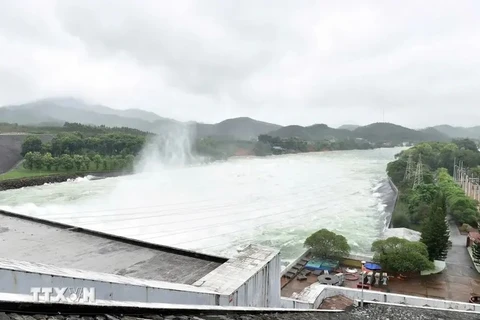 A view of Thac Ba hydropower reservoir (Photo published by VNA)