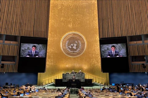 At the UN General Assembly’s emergency special session on September 17-18. (Photo: VNA)