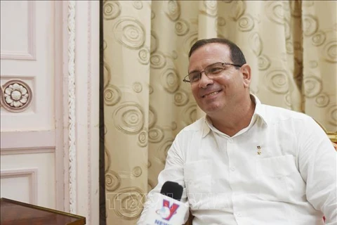 Cuban hero Fernando González Llort, President of the Cuban Institute of Friendship with the Peoples (Photo: VNA)