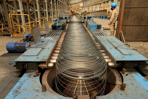 Steel production at Vietnam Steel Corporation. Steel exports from Vietnam are facing anti-dumping investigations from the European Union. (Photo: VNA)