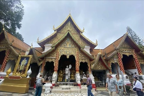 Doi Suthep Temple is one of the most well-known tourist attractions in Chiang Mai, Thailand. (Photo: VNA) 