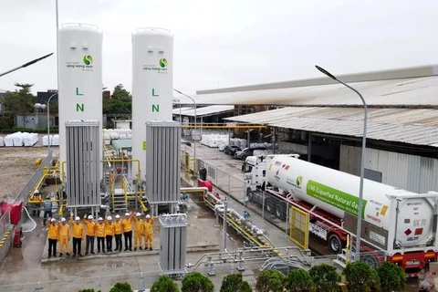 The first LNG station in the north is put into use in Bac Ninh. (Photo: VNA)