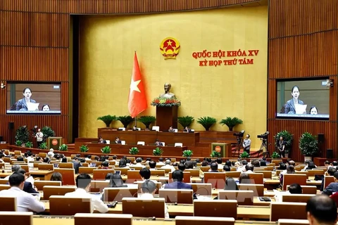 Lawmakers at a National Assembly's session. (Photo: VNA)