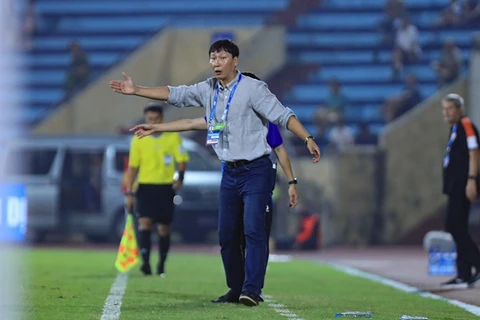 Coach Kim Sang-sik is likely to prioritise a familiar lineup to ensure a solid performance in the ASEAN Cup 2024. (Photo: VNA)