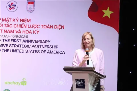 US Consul General in HCM City Susan Burns speaks at the event. (Photo: VNA)