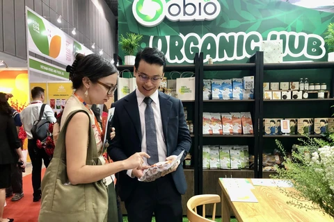 A booth at the Vietnam Foodexpo 2024 in Ho Chi Minh City. (Photo: VNA)