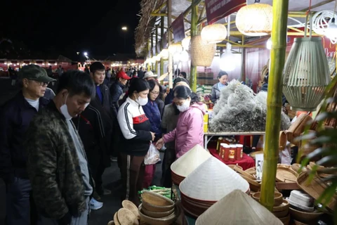 A booth at the "Proud of Vietnamese Agricultural Products" programme (Photo: VNA)