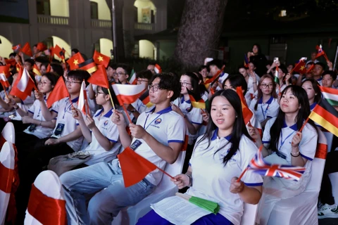 Young OVs attends at the opening ceremony of the Vietnam Summer Camp 2024 in Hanoi on July 16. (Photo: VNA)